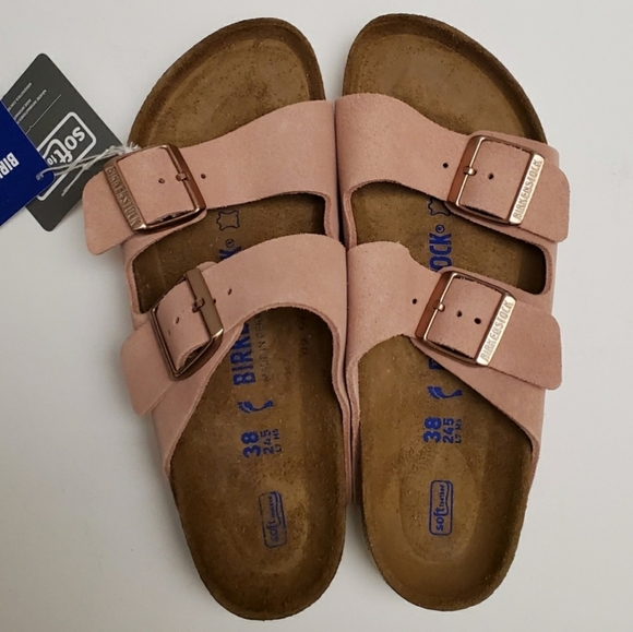 Birkenstock Arizona Light Rose Suede Sandal - Picture 3 of 7